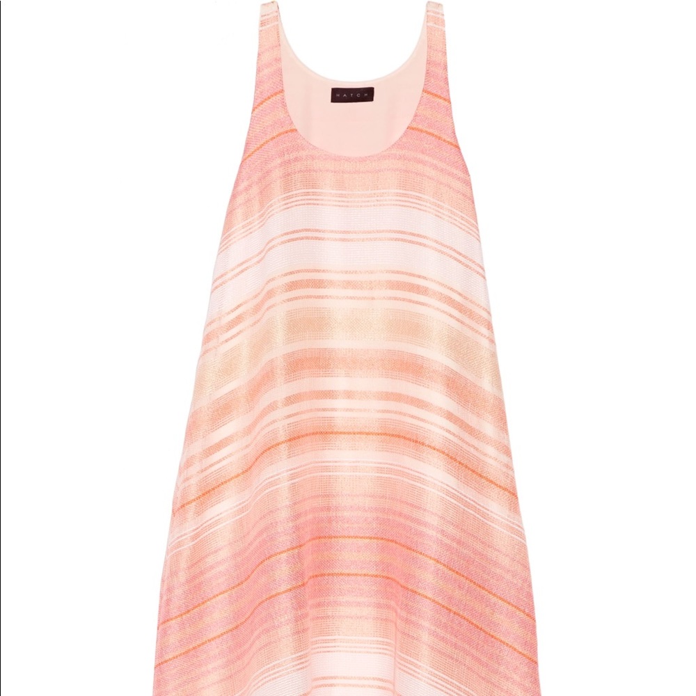 HATCH sunset striped woven maxi